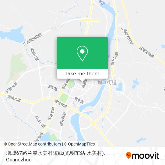 增城67路兰溪水美村短线(光明车站-水美村) map