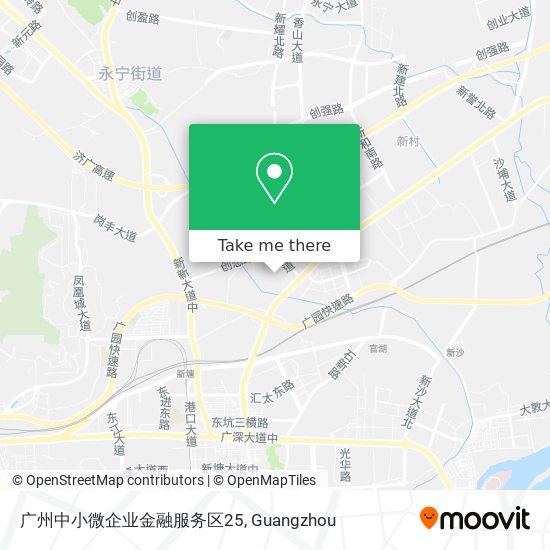 广州中小微企业金融服务区25 map