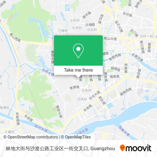 林地大街与沙渡公路工业区一街交叉口 map
