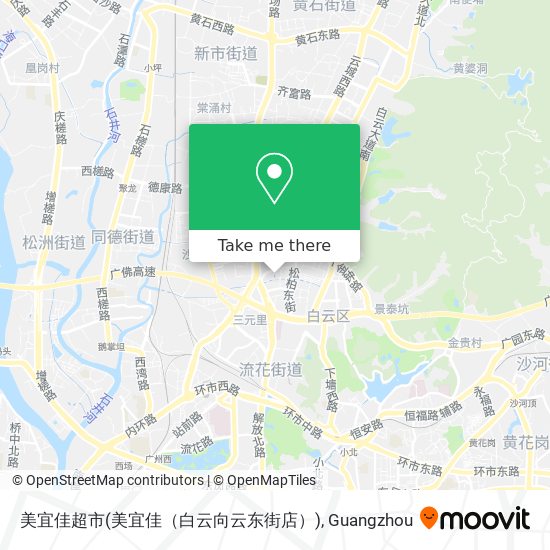 美宜佳超市(美宜佳（白云向云东街店）) map