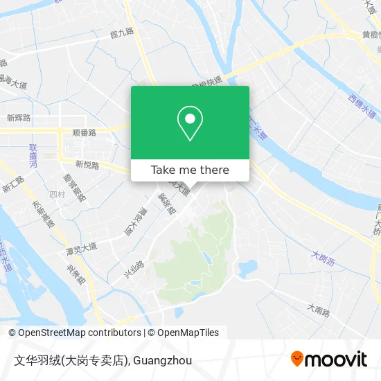 文华羽绒(大岗专卖店) map