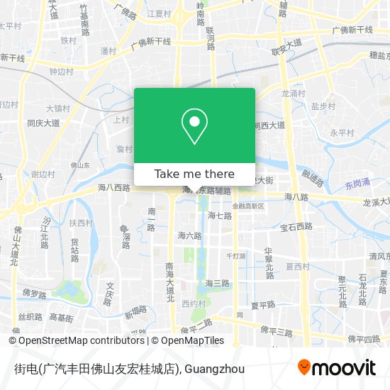 街电(广汽丰田佛山友宏桂城店) map