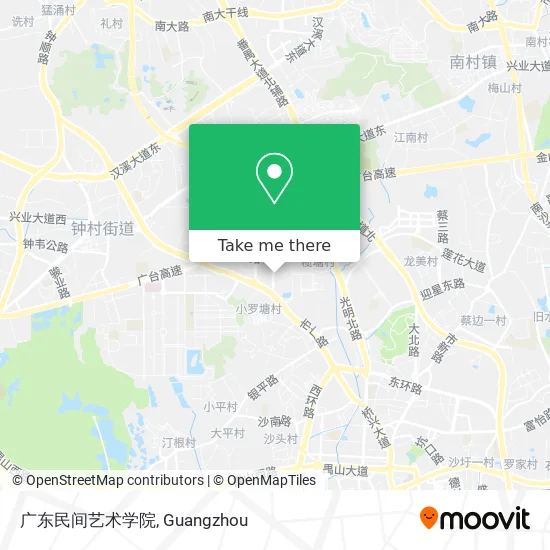 广东民间艺术学院 map