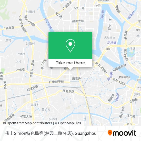 佛山Simon特色民宿(林园二路分店) map