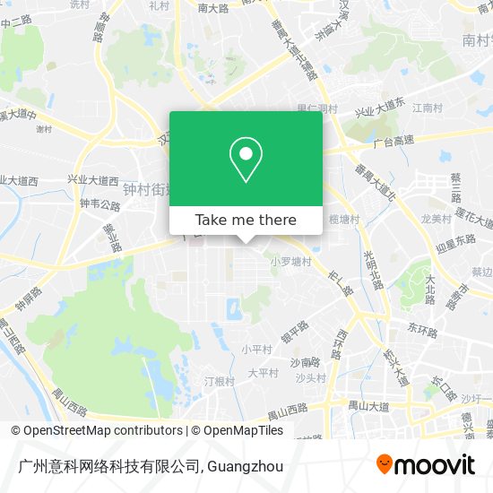 广州意科网络科技有限公司 map