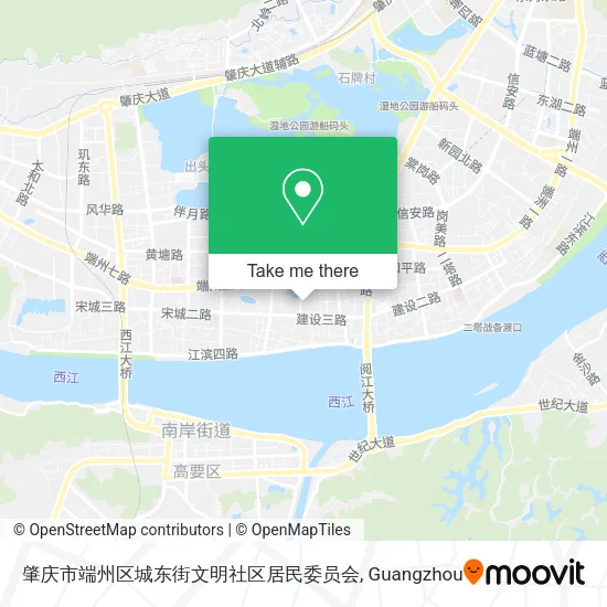 肇庆市端州区城东街文明社区居民委员会 map