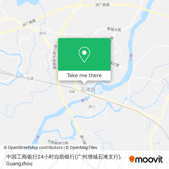 中国工商银行24小时自助银行(广州增城石滩支行) map