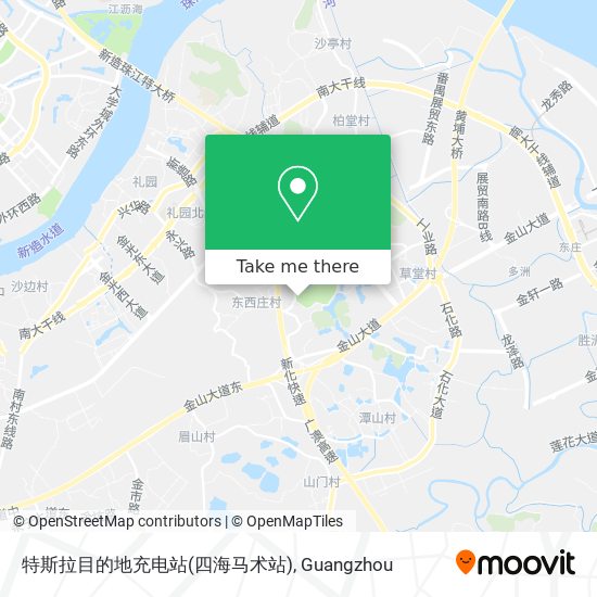 特斯拉目的地充电站(四海马术站) map