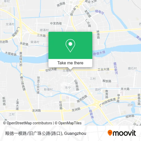 顺德一横路/旧广珠公路(路口) map