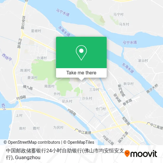 中国邮政储蓄银行24小时自助银行(佛山市均安恒安支行) map