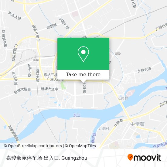 嘉骏豪苑停车场-出入口 map