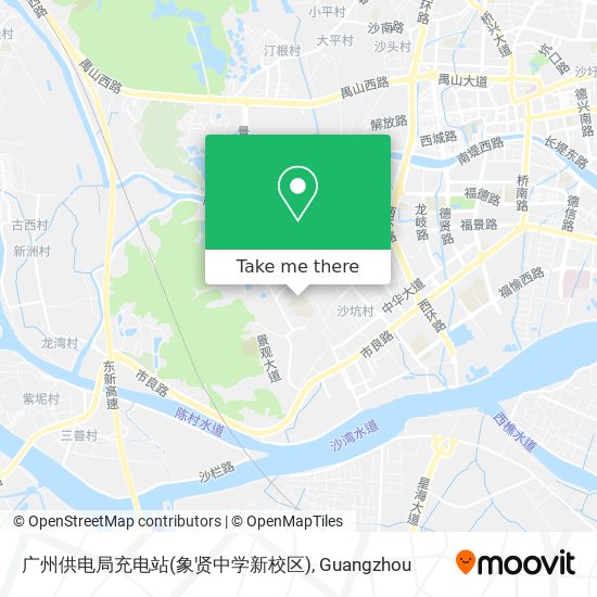广州供电局充电站(象贤中学新校区) map