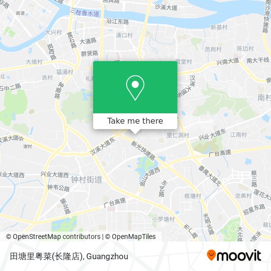 田塘里粤菜(长隆店) map