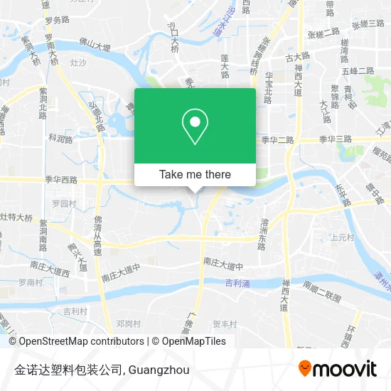 金诺达塑料包装公司 map