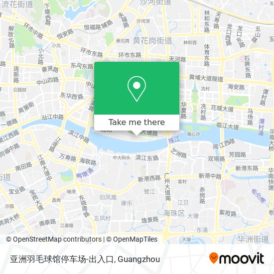 亚洲羽毛球馆停车场-出入口 map
