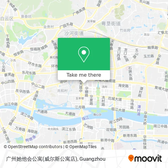广州她他会公寓(威尔斯公寓店) map