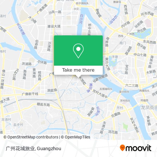 广州花城旅业 map