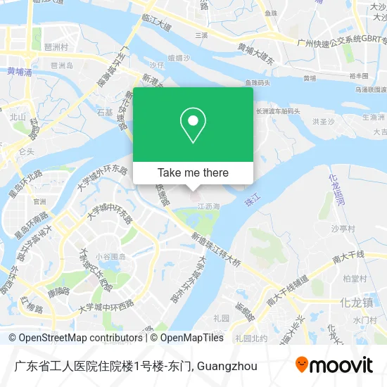 广东省工人医院住院楼1号楼-东门 map