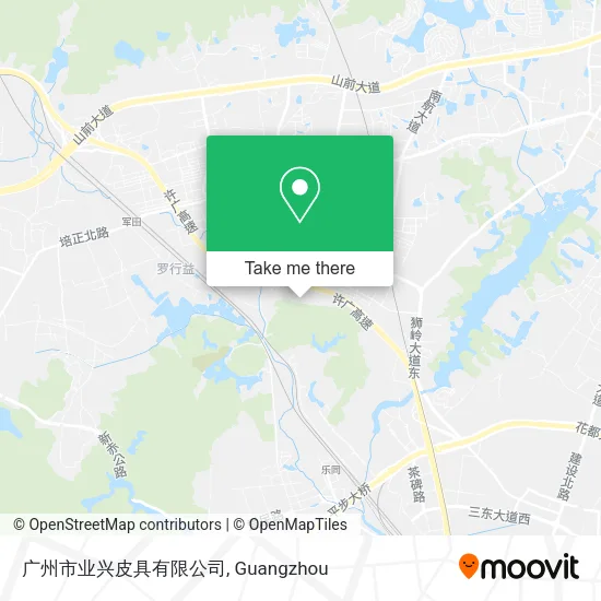 广州市业兴皮具有限公司 map
