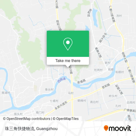 珠三角快捷物流 map