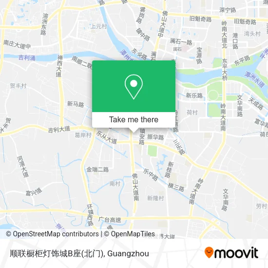 顺联橱柜灯饰城B座(北门) map