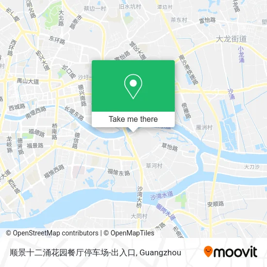 顺景十二涌花园餐厅停车场-出入口 map