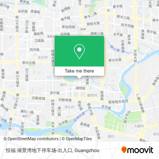 恒福·湖景湾地下停车场-出入口 map