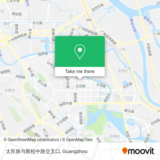 太艮路与新桂中路交叉口 map