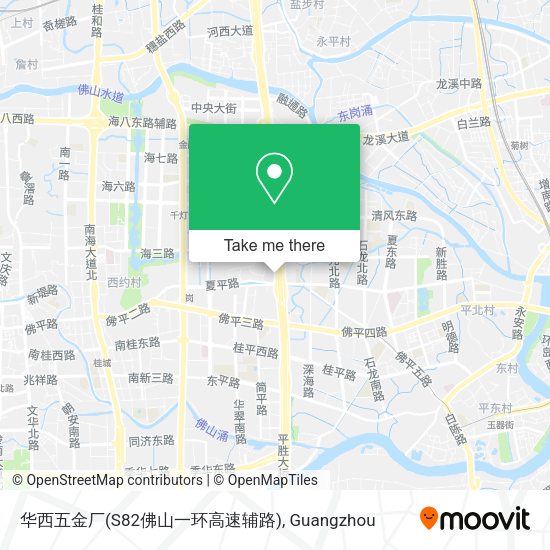 华西五金厂(S82佛山一环高速辅路) map