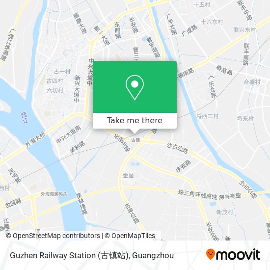 Guzhen Railway Station (古镇站) map