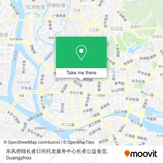 东风侨颐长者日间托老服务中心长者公益食堂 map