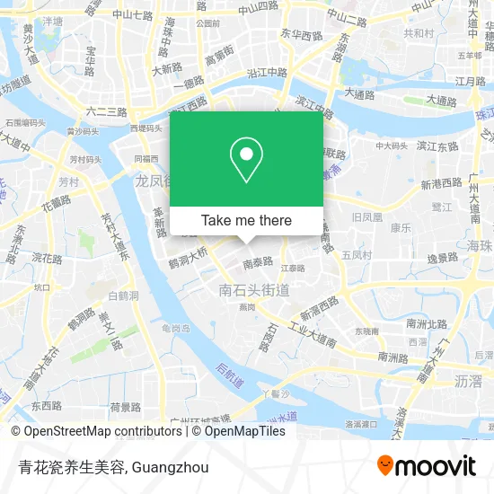 青花瓷养生美容 map
