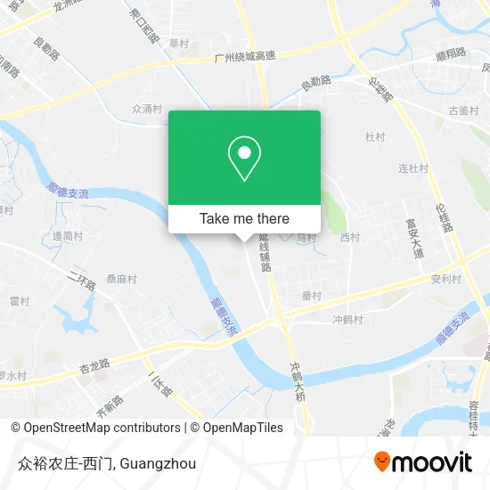 众裕农庄-西门 map