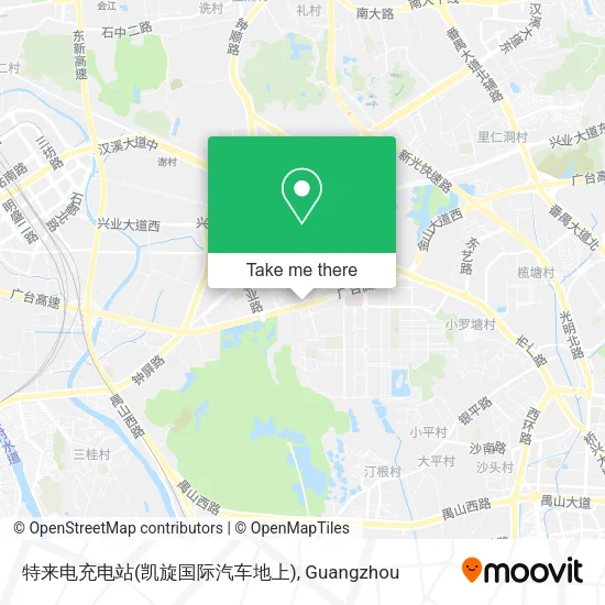 特来电充电站(凯旋国际汽车地上) map