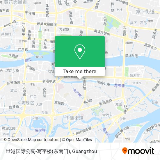 世港国际公寓-写字楼(东南门) map