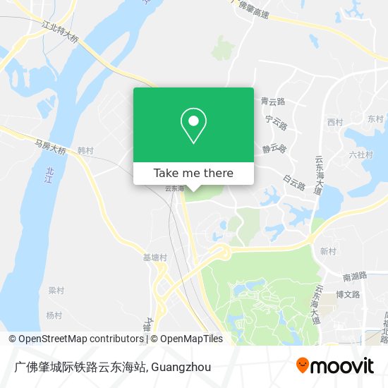 广佛肇城际铁路云东海站 map