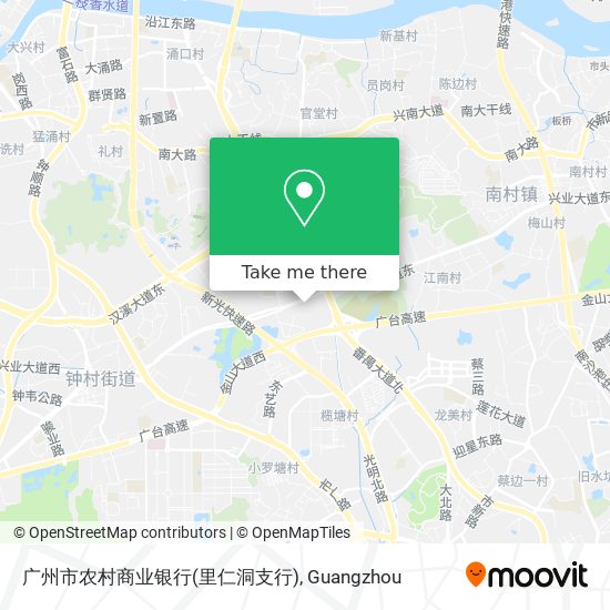 广州市农村商业银行(里仁洞支行) map