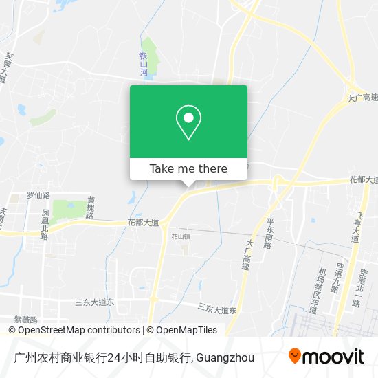 广州农村商业银行24小时自助银行 map