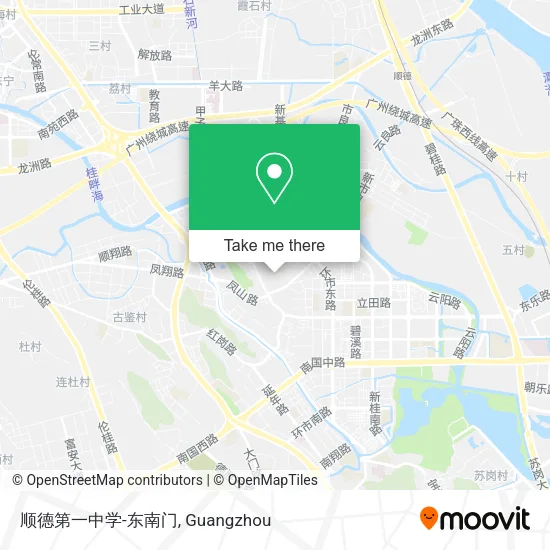顺德第一中学-东南门 map