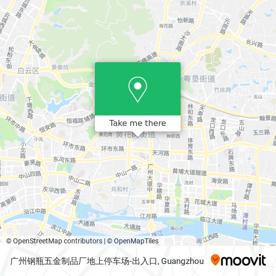 广州钢瓶五金制品厂地上停车场-出入口 map