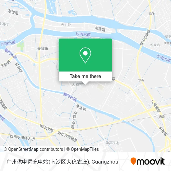广州供电局充电站(南沙区大稳农庄) map