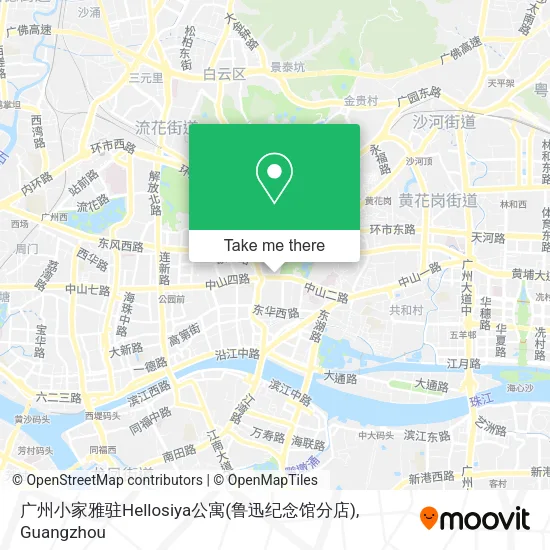 广州小家雅驻Hellosiya公寓(鲁迅纪念馆分店) map