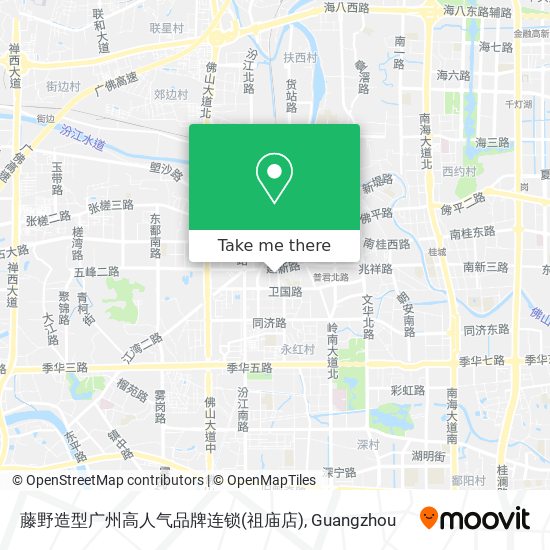 藤野造型广州高人气品牌连锁(祖庙店) map