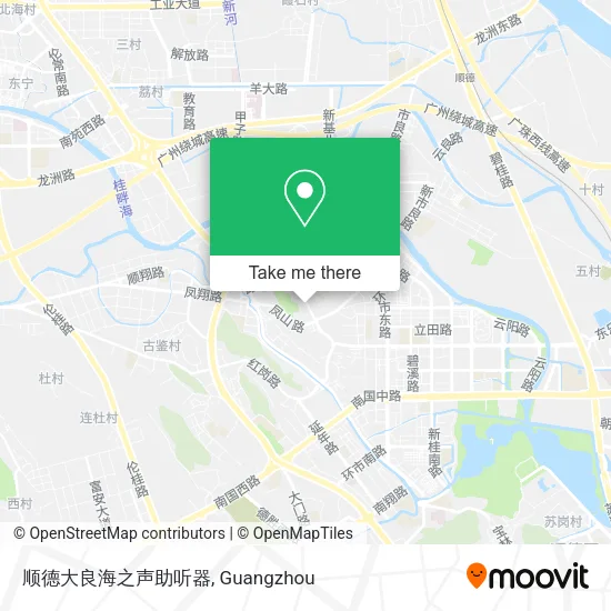 顺德大良海之声助听器 map
