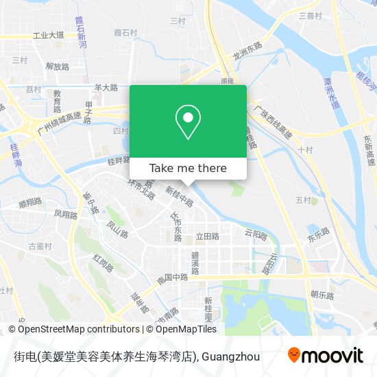 街电(美媛堂美容美体养生海琴湾店) map