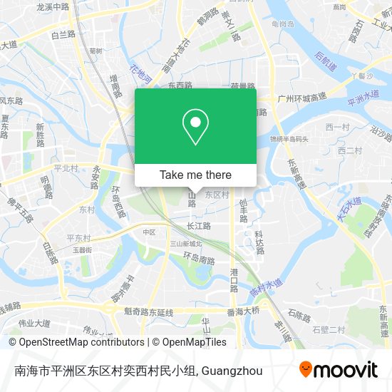 南海市平洲区东区村奕西村民小组 map