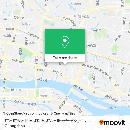 广州市天河区车陂街车陂第三股份合作经济社 map