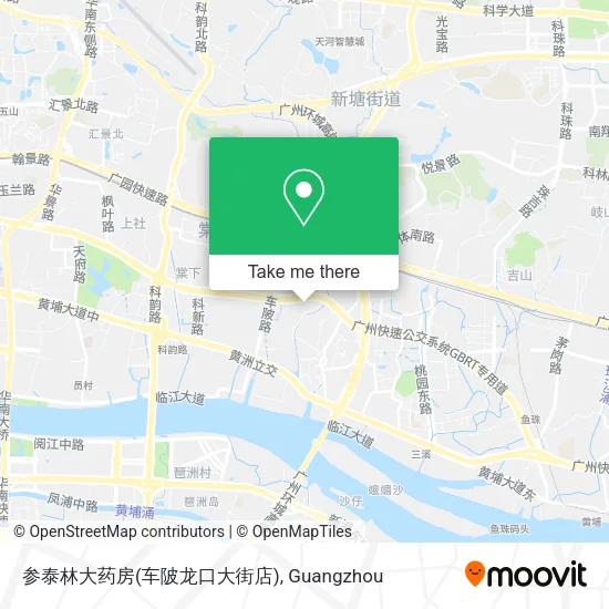 参泰林大药房(车陂龙口大街店) map