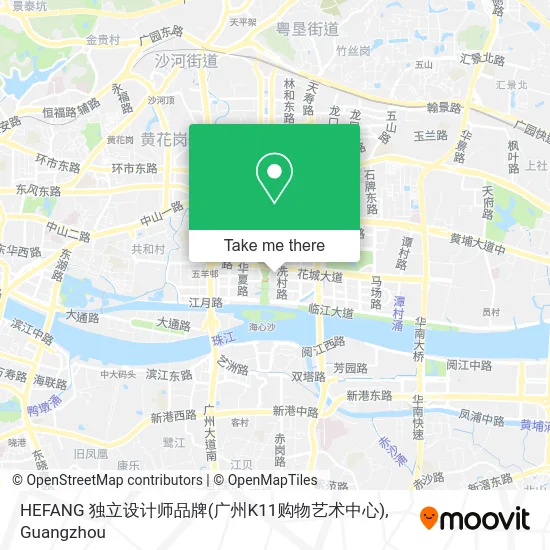 HEFANG 独立设计师品牌(广州K11购物艺术中心) map