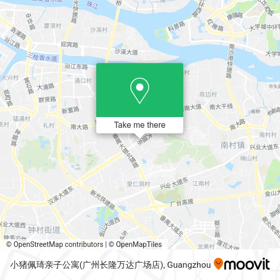 小猪佩琦亲子公寓(广州长隆万达广场店) map